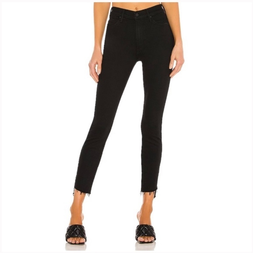 Mother stunner zip ankle step gray not guilty black jeans . Size 25. - Picture 3 of 15